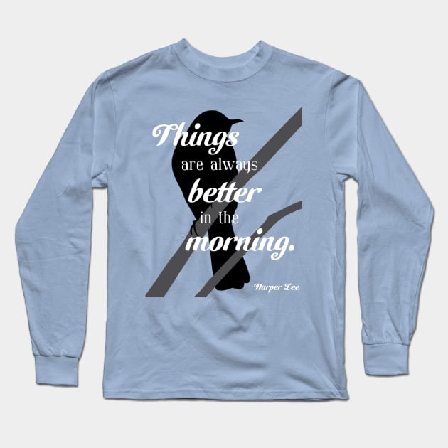 To Kill a Mockingbird Long Sleeve T-Shirt by OutlineArt
